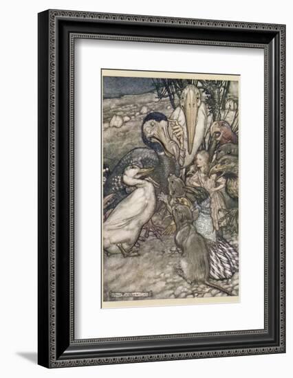 Alice and the Dodo-Arthur Rackham-Framed Photographic Print