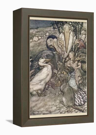 Alice and the Dodo-Arthur Rackham-Framed Premier Image Canvas