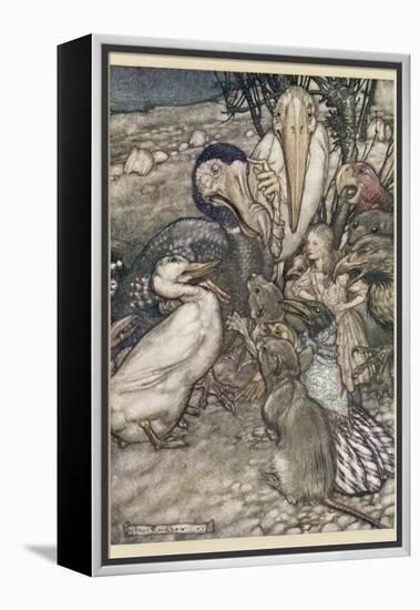 Alice and the Dodo-Arthur Rackham-Framed Premier Image Canvas