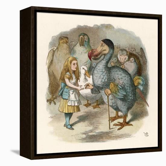 Alice and the Dodo-John Tenniel-Framed Premier Image Canvas