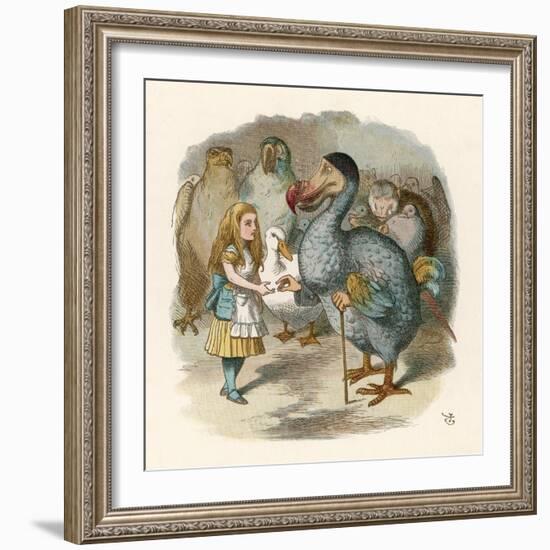 Alice and the Dodo-John Tenniel-Framed Photographic Print