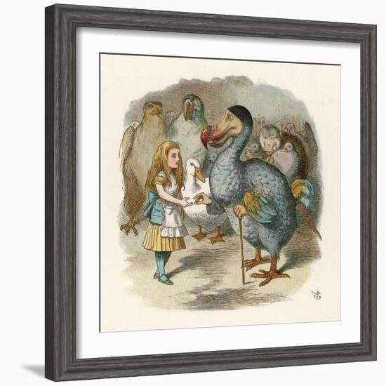 Alice and the Dodo-John Tenniel-Framed Photographic Print