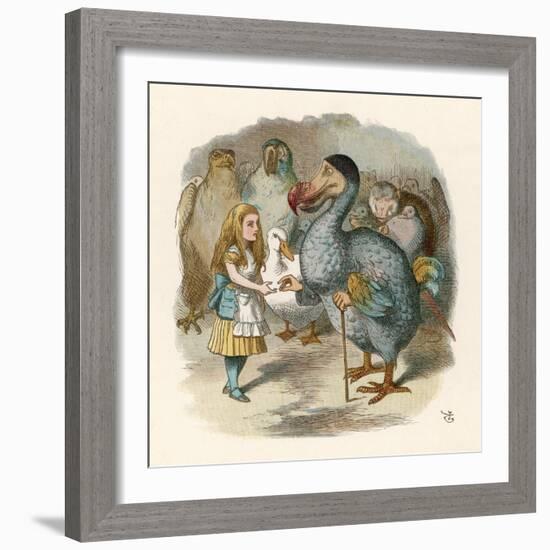 Alice and the Dodo-John Tenniel-Framed Photographic Print