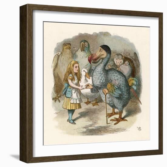 Alice and the Dodo-John Tenniel-Framed Photographic Print