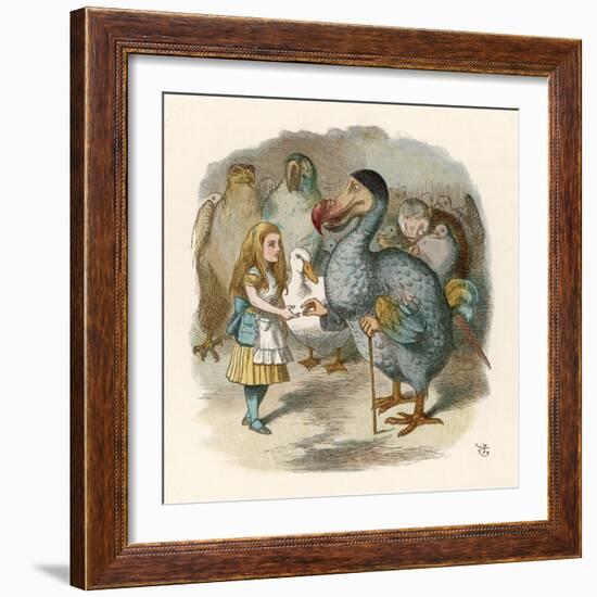 Alice and the Dodo-John Tenniel-Framed Photographic Print