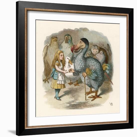 Alice and the Dodo-John Tenniel-Framed Photographic Print