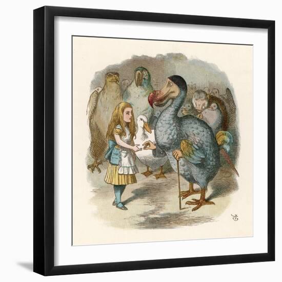 Alice and the Dodo-John Tenniel-Framed Photographic Print