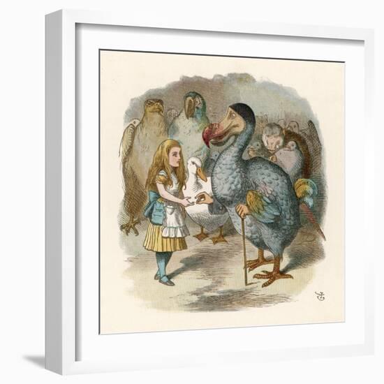 Alice and the Dodo-John Tenniel-Framed Photographic Print