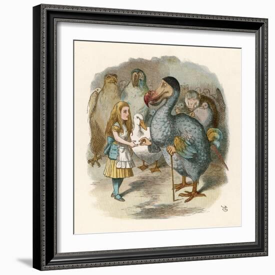 Alice and the Dodo-John Tenniel-Framed Photographic Print