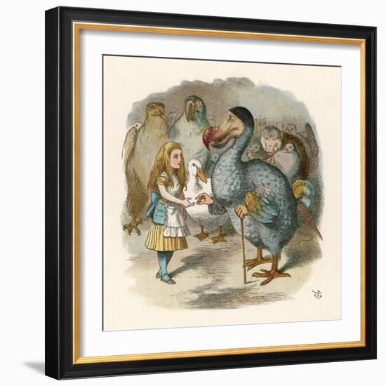 Alice and the Dodo-John Tenniel-Framed Photographic Print