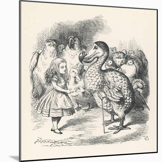 Alice and the Dodo-John Tenniel-Mounted Art Print