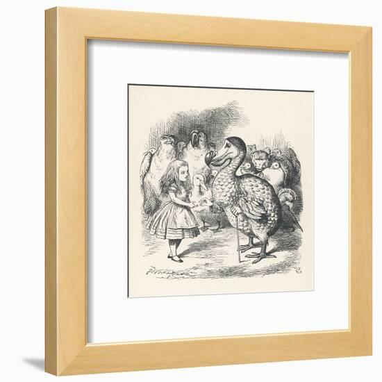 Alice and the Dodo-John Tenniel-Framed Art Print