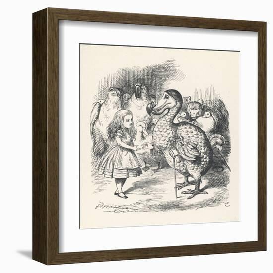 Alice and the Dodo-John Tenniel-Framed Art Print