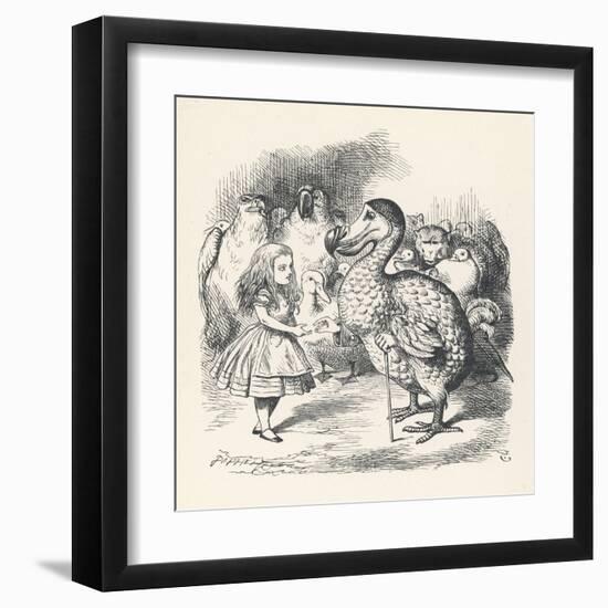 Alice and the Dodo-John Tenniel-Framed Art Print