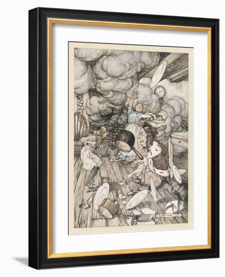 Alice and the Duchess-Arthur Rackham-Framed Art Print