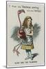 Alice and the Flamingo-John Tenniel-Mounted Giclee Print