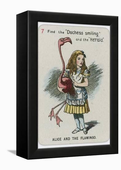 Alice and the Flamingo-John Tenniel-Framed Premier Image Canvas