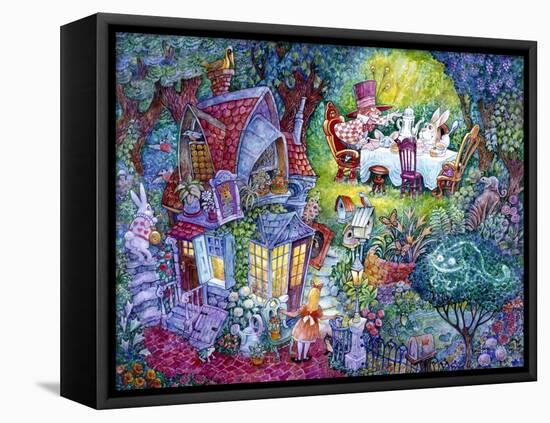 Alice and the Hatter-Bill Bell-Framed Premier Image Canvas