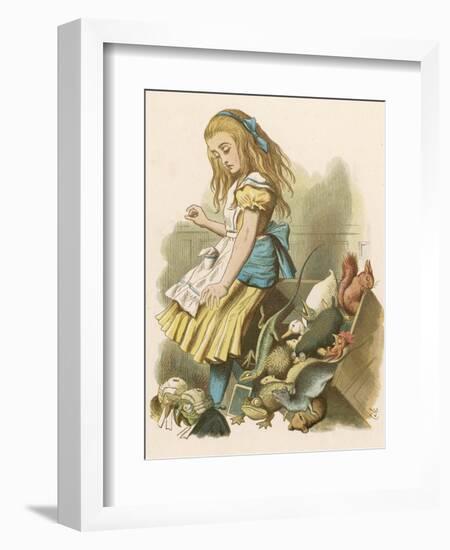 Alice and the Jury-John Tenniel-Framed Photographic Print