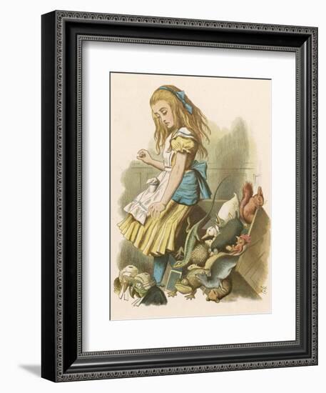 Alice and the Jury-John Tenniel-Framed Photographic Print