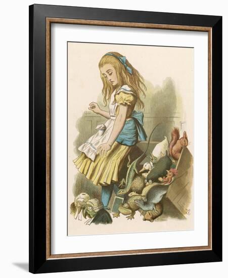 Alice and the Jury-John Tenniel-Framed Photographic Print