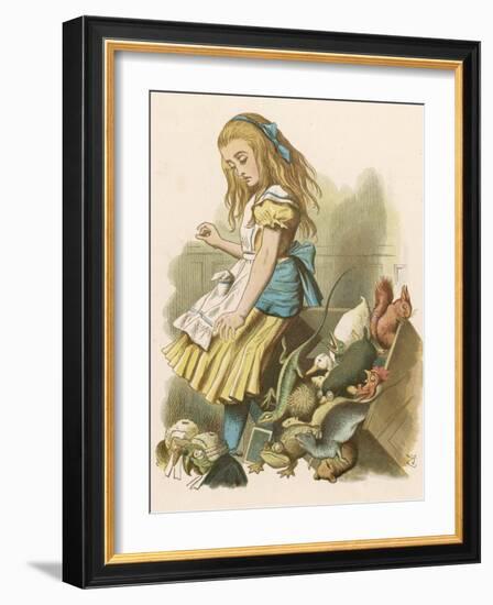 Alice and the Jury-John Tenniel-Framed Photographic Print