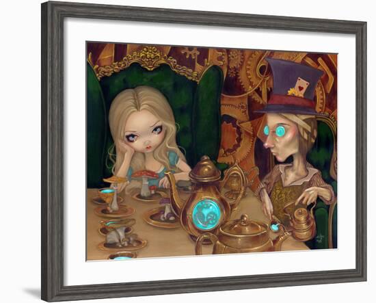 Alice and the Mad Hatter-Jasmine Becket-Griffith-Framed Art Print