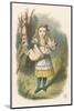 Alice and the Pig Alice Carrying a Baby Pig-John Tenniel-Mounted Photographic Print