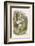 Alice and the Pig Alice Carrying a Baby Pig-John Tenniel-Framed Photographic Print