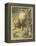 Alice and the Puppy-John Tenniel-Framed Stretched Canvas