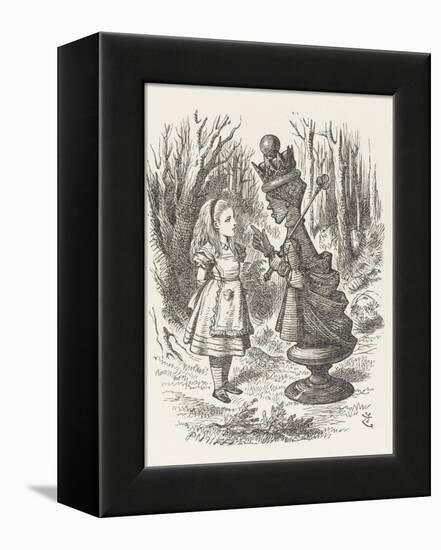 Alice and the Red Queen-John Tenniel-Framed Premier Image Canvas