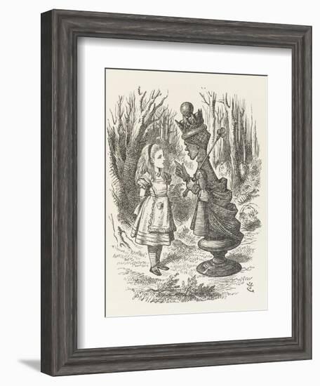 Alice and the Red Queen-John Tenniel-Framed Photographic Print