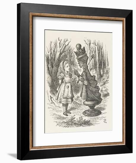 Alice and the Red Queen-John Tenniel-Framed Photographic Print