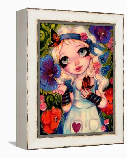 Alice and The Talking Garden-Natasha Wescoat-Framed Premier Image Canvas