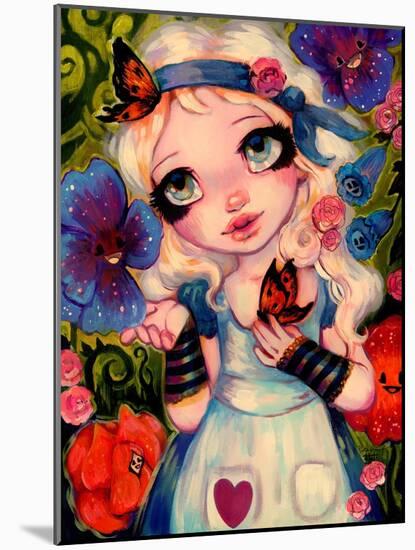 Alice and The Talking Garden-Natasha Wescoat-Mounted Giclee Print