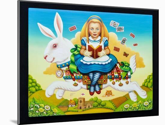 Alice and the White Rabbit, 2013-Frances Broomfield-Mounted Giclee Print