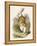 Alice and the White Rabbit-John Tenniel-Framed Premier Image Canvas