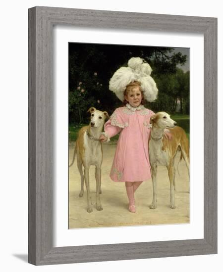 Alice Antoinette De La Mar, Aged Five-Jan van Beers-Framed Giclee Print