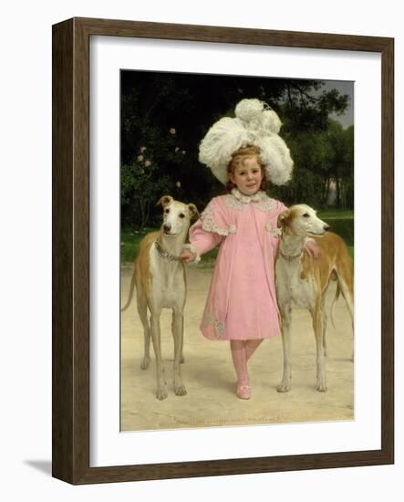Alice Antoinette De La Mar, Aged Five-Jan van Beers-Framed Giclee Print