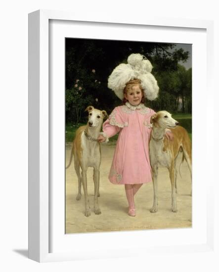 Alice Antoinette De La Mar, Aged Five-Jan van Beers-Framed Giclee Print