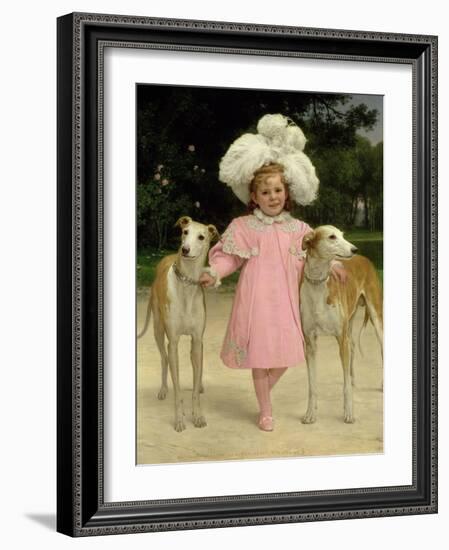 Alice Antoinette De La Mar, Aged Five-Jan van Beers-Framed Giclee Print