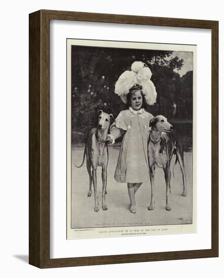 Alice Antoinette De La Mar at the Age of Five-Jan van Beers-Framed Giclee Print