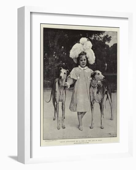Alice Antoinette De La Mar at the Age of Five-Jan van Beers-Framed Giclee Print