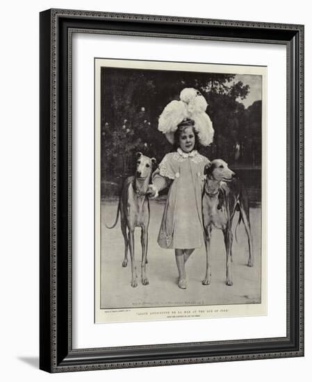 Alice Antoinette De La Mar at the Age of Five-Jan van Beers-Framed Giclee Print