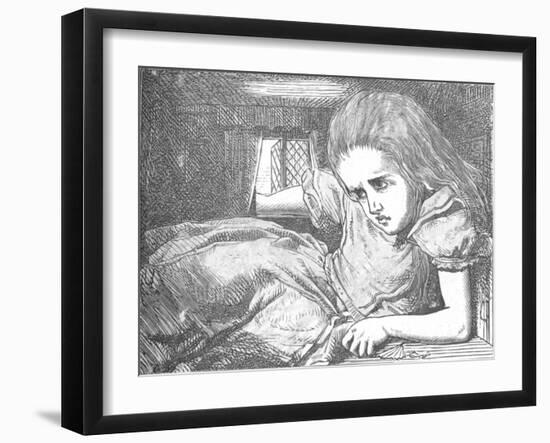 'Alice, as she grows larger', 1889-John Tenniel-Framed Giclee Print