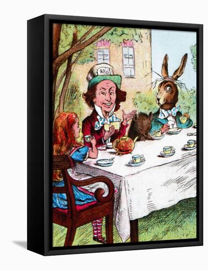 'Alice at the Mad Hatter's Tea Party', c1910-John Tenniel-Framed Premier Image Canvas