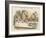 Alice at the Mad Hatter's Tea Party-John Tenniel-Framed Premium Photographic Print