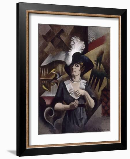 Alice au grand chapeau-Roger de La Fresnaye-Framed Giclee Print