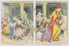 The Pied Piper Leading the Children Away from the Town-Alice B. Woodward-Art Print