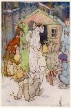 Peter Pan and Wendy Sit on the Doorstep of the Wendy House-Alice B. Woodward-Photographic Print